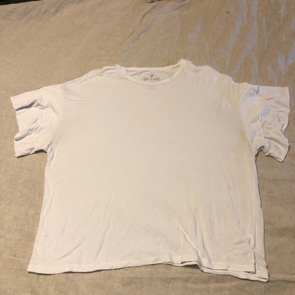 AE Double Ruffle Short Sleeve Tee - Picture 4 of 8